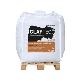 ClayTec Szalmás vályog alapvakolat - BigBag 1 t - Földnedves kivitel