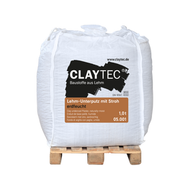 ClayTec Szalmás vályog alapvakolat - BigBag 1 t - Földnedves kivitel