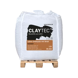 ClayTec Szalmás vályog alapvakolat - BigBag 1 t - Száraz