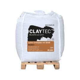ClayTec Szalmás vályog alapvakolat - BigBag 1 t - Száraz