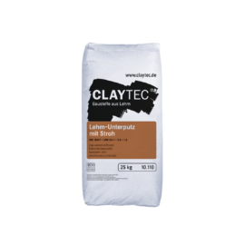 ClayTec Szalmás vályog alapvakolat -25 kg-os zsák