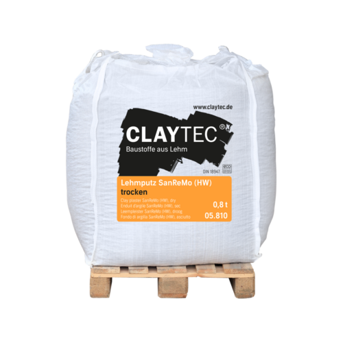 ClayTec SanReMo univerzális vályogvakolat - BigBag 800 kg - SZÁRAZ